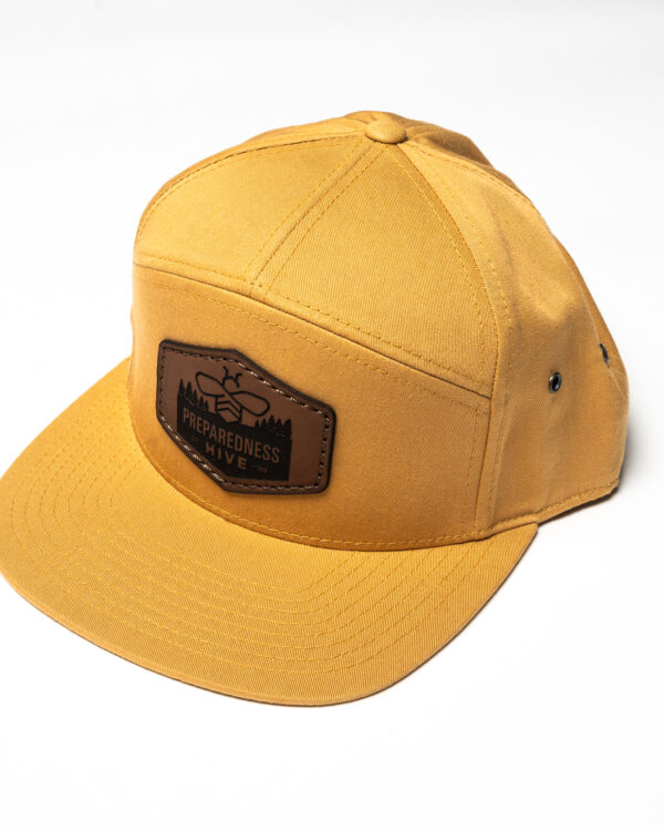 Preparedness Hive Leather Patch Hat Yellow